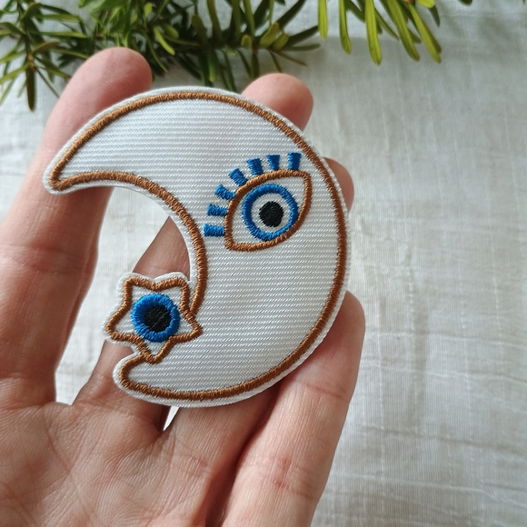 🐦‍⬛ MYSTIC CHARM 🐦‍⬛ x3 bundle Occult Pop iron-on/sew-on patches, celestial - Picture 9 of 9